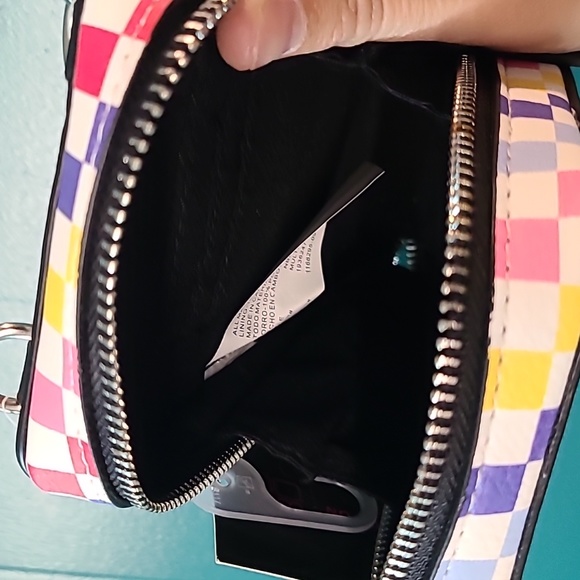 No Boundaries Rainbow Checkered Phone Crossbody - Picture 6 of 7
